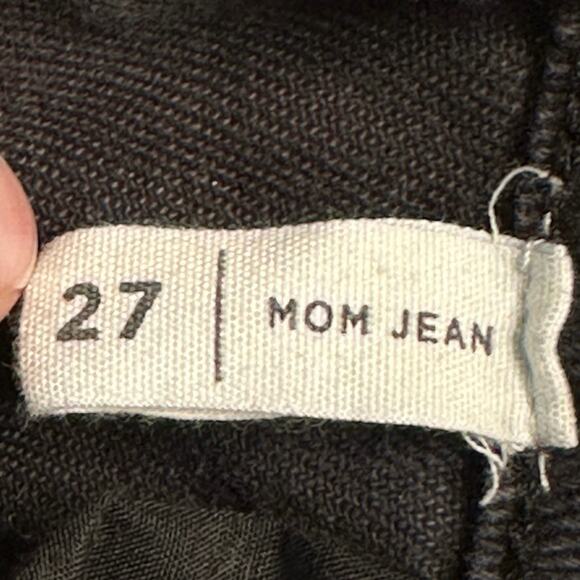 Pacsun Black Mom Jeans WMNS 27 High Rise Medium Wash Stretchy Preppy Urban Denim - Picture 7 of 7